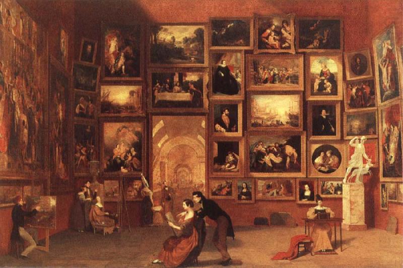 Samuel FB Morse Gallery of the Louvre china oil painting image